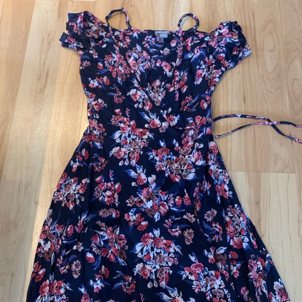 Floral wrap sundress